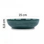 Kép 3/4 - Silwy mágneses erdőzöld porcelán tányér,  1 db